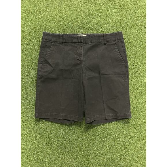 J. Crew Women's Frankie Bermuda Chino Short CN6 Black Size 6 - Picture 1 of 4